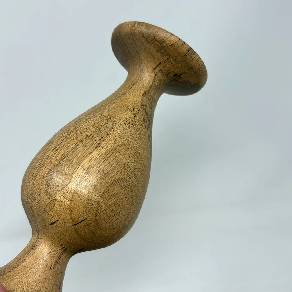 MYRTLEWOOD Turned Wood Design Mid Century Bud Vase